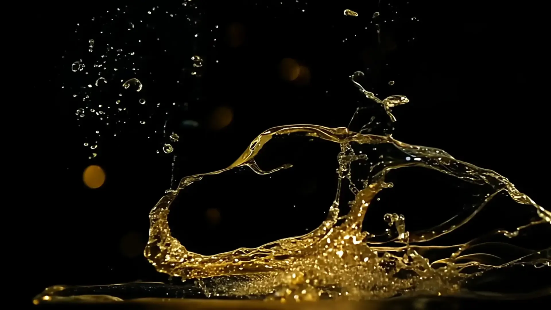 Luxurious Golden Fluid Overlay for Premium Title Animation